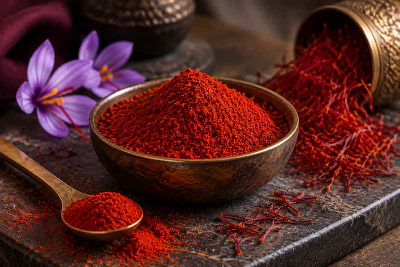 پودر زعفران ممتاز ایرانی مناسب بازارهای جهانی